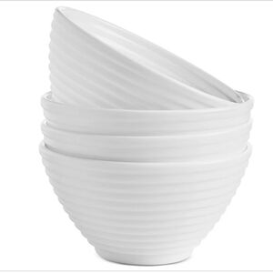 Arch StudioOpal Glass Spiral Cereal Bowls, Set of 4